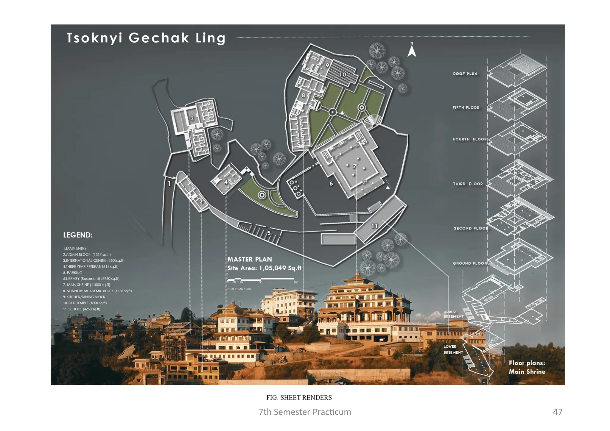 7th Semester Practicum 47
FIG: SHEET RENDERS
 