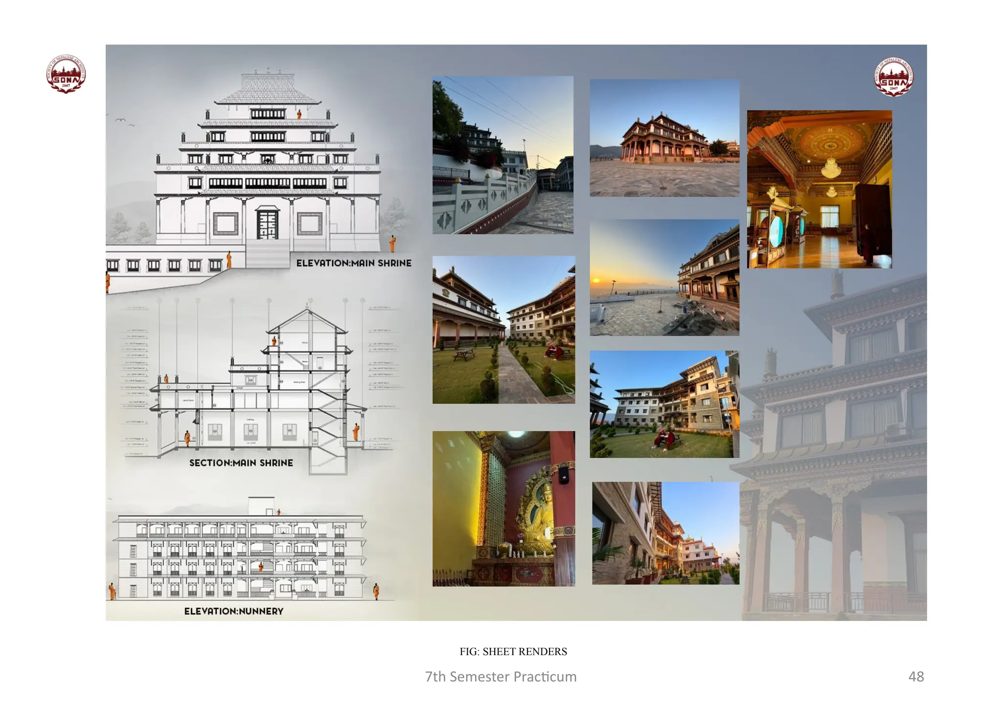 7th Semester Practicum 48
FIG: SHEET RENDERS
 