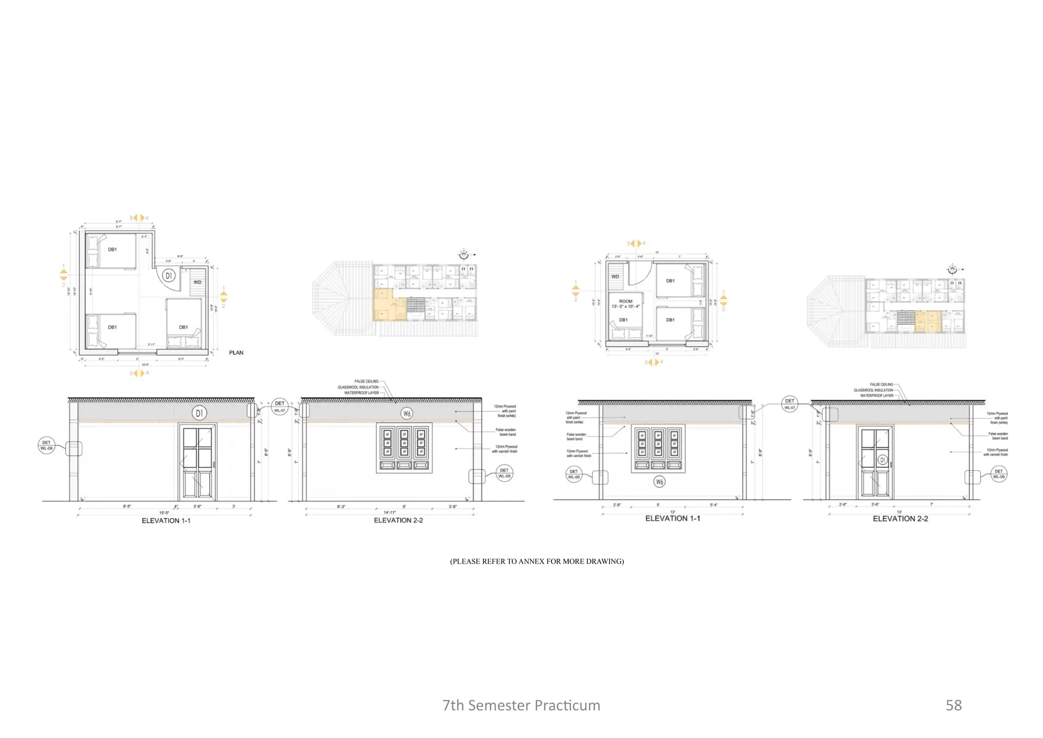 7th Semester Practicum 58
(PLEASE REFER TO ANNEX FOR MORE DRAWING)
 