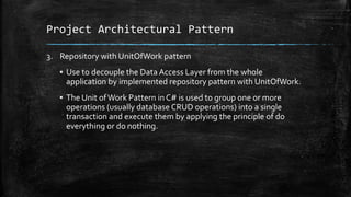 decoupling python code: implementing the unit of work... Bsc. Csit Final Year Internship Presentation | PPTX
