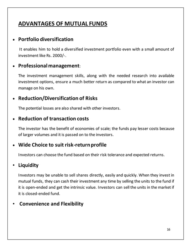 Performance And Analysis Of Mutual Funds In India Pdf Performance And Analysis Of Mutual Funds In India Pdf