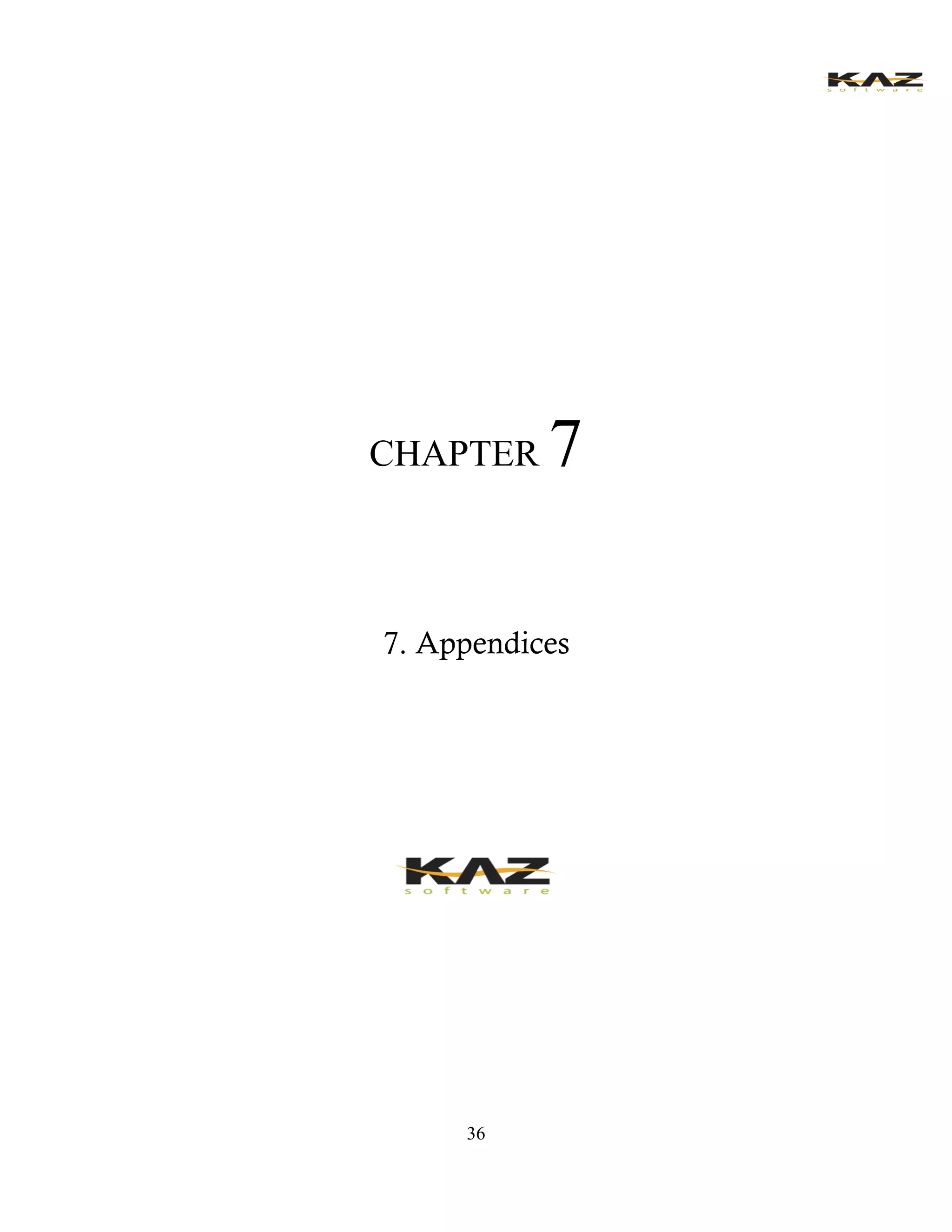 36 
CHAPTER 7 
7. Appendices 
 