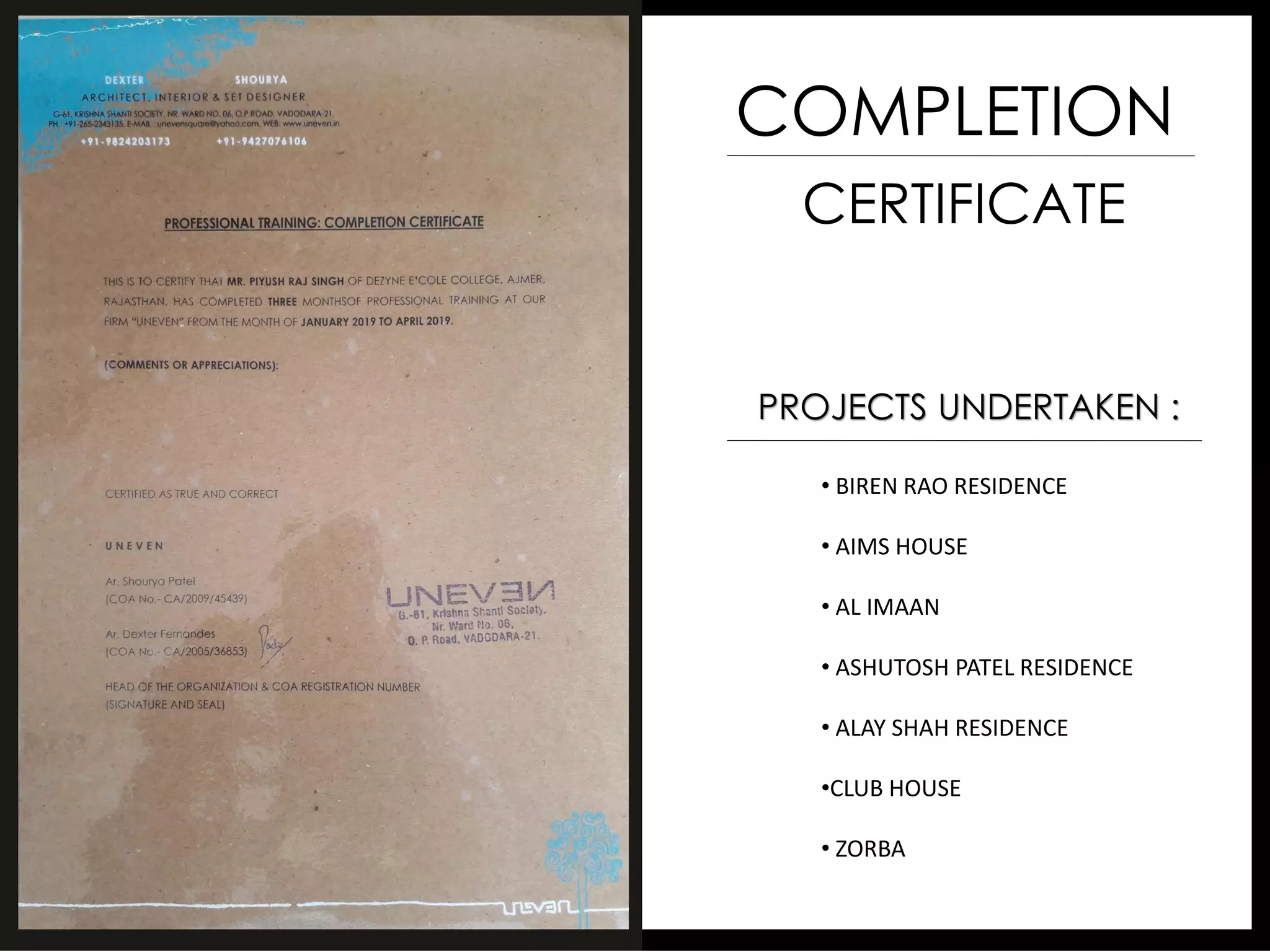 Internship Report - Interior Designer | PDF