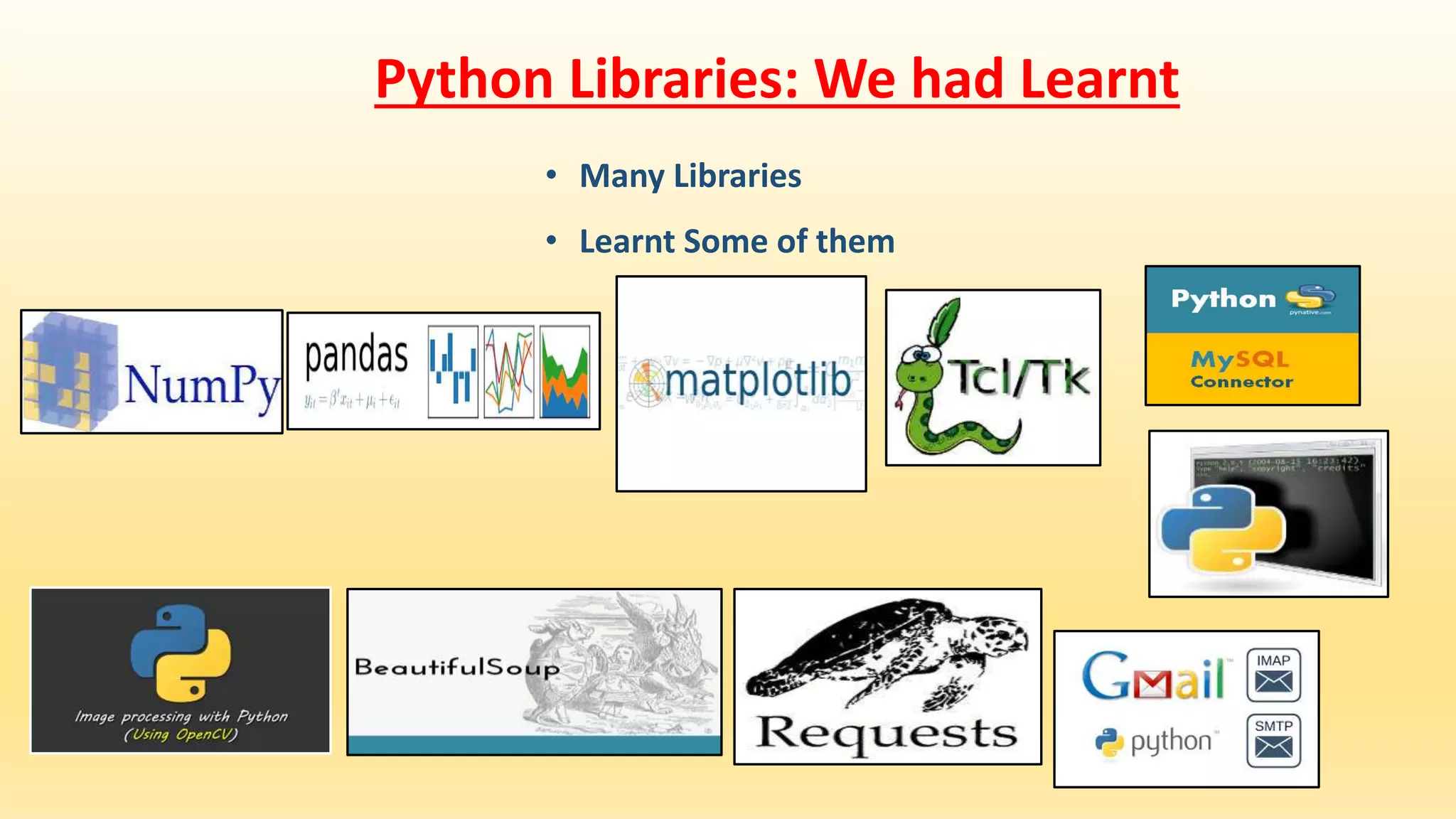 Python Summer Internship | PPTX