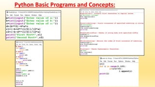 Python Summer Internship | PPTX