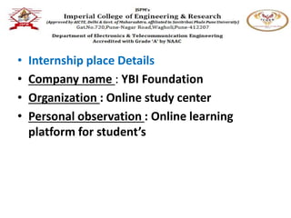 INTERNSHIP presentation on machiine learning | PPTX | Technology ...