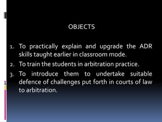 Training Workshop on ADR Teaching Practice | PPTX