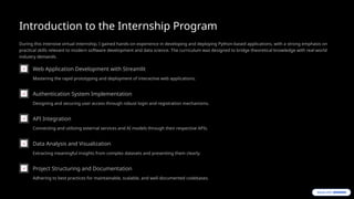 Comprehensive 90-Day Virtual Internship Report on AI Chatbot ...