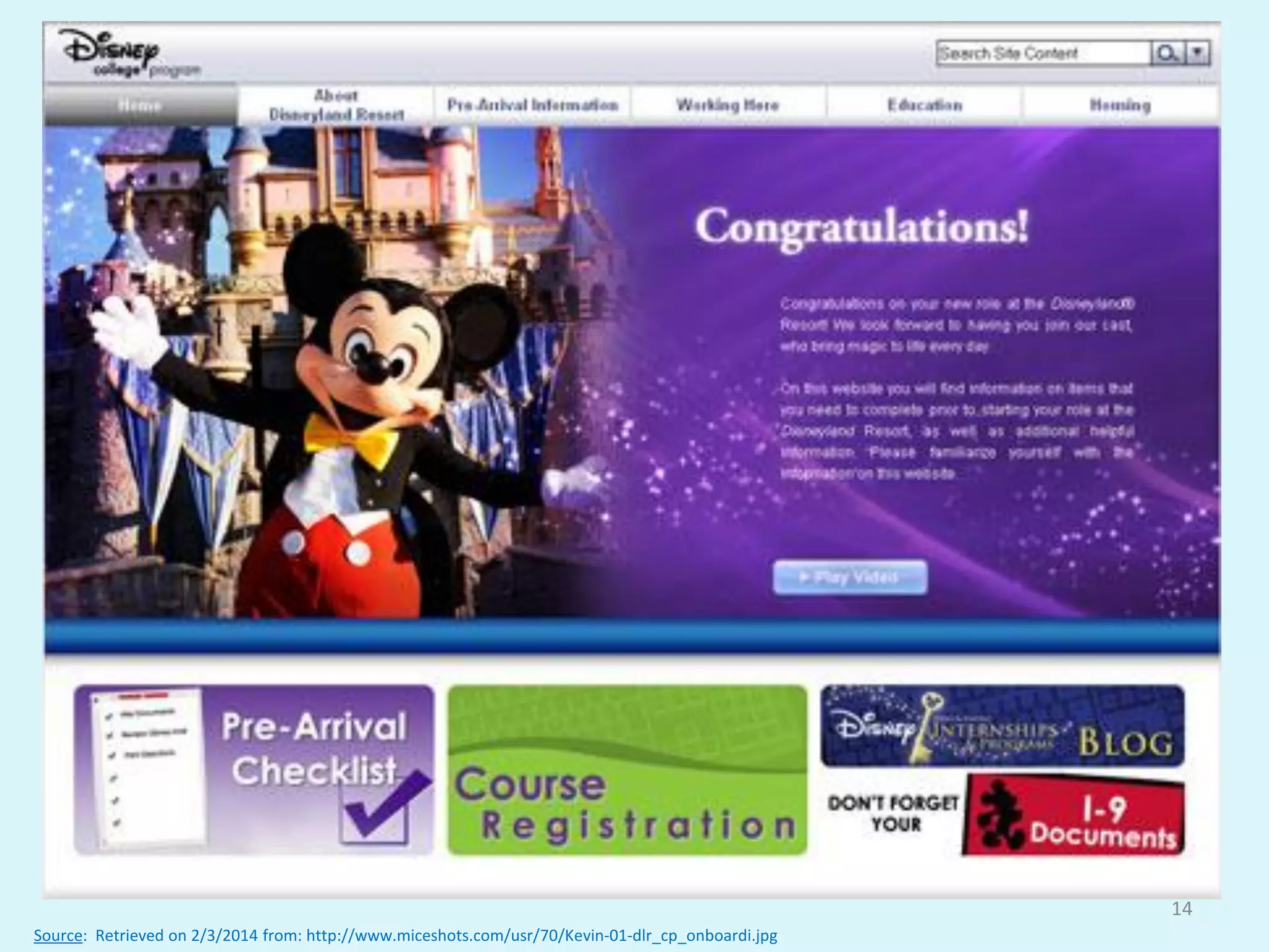 Source: Retrieved on 2/3/2014 from: http://www.miceshots.com/usr/70/Kevin-01-dlr_cp_onboardi.jpg
14
 