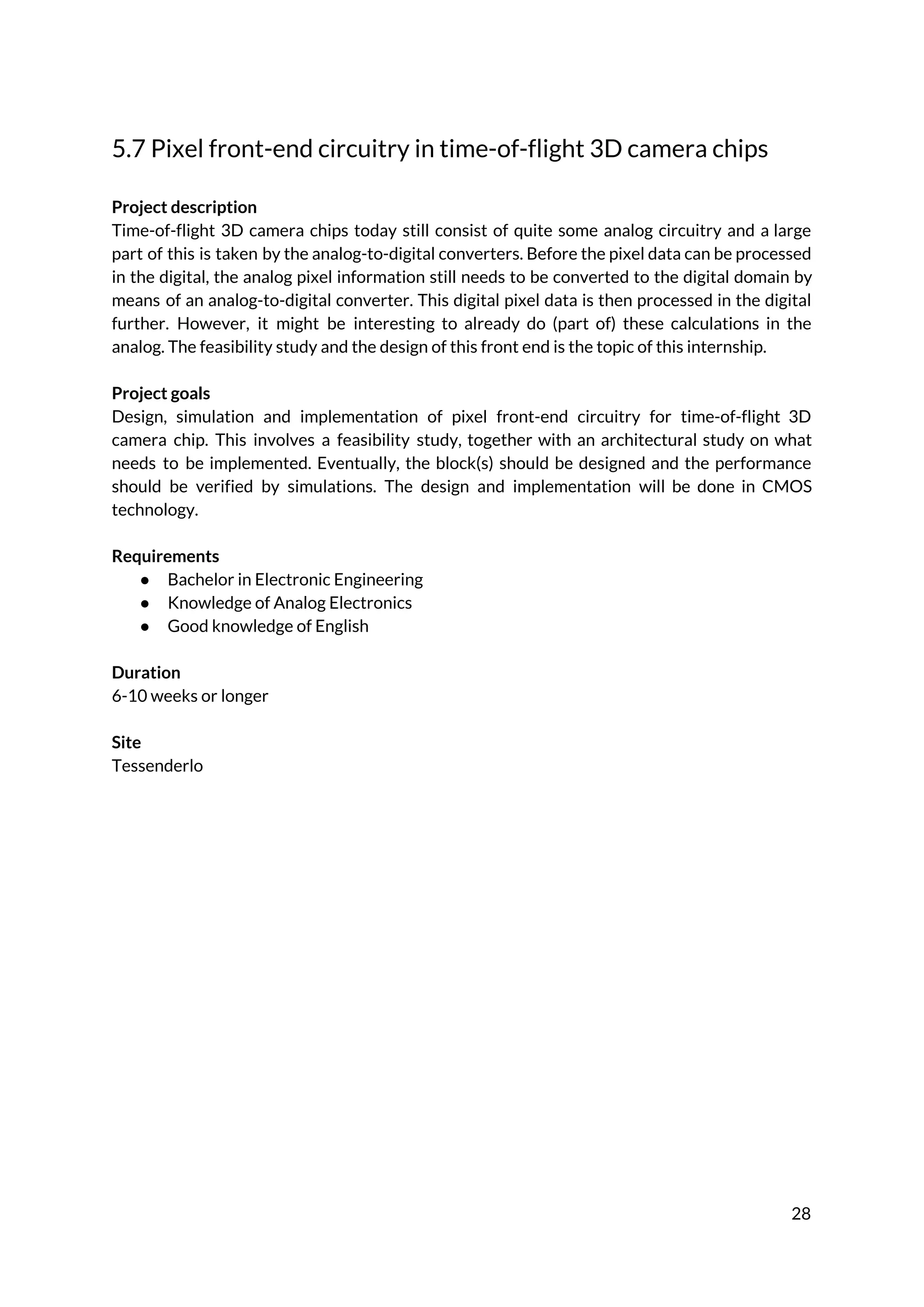 Internship catalog Belgium 2018 2019 PDF