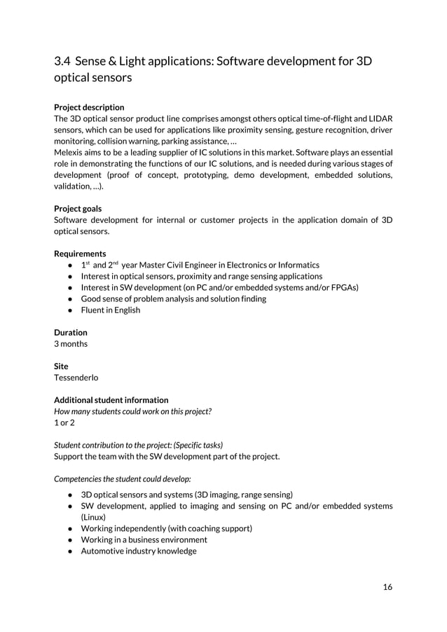 Internship catalog Belgium 2018 2019 PDF