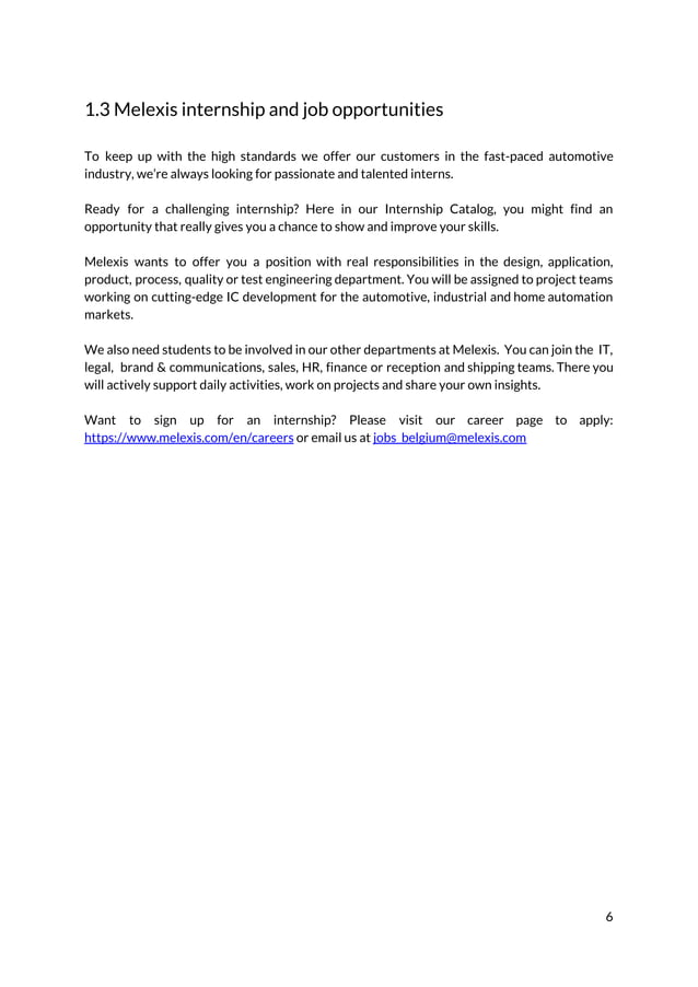 Internship catalog Belgium 2018 2019 PDF