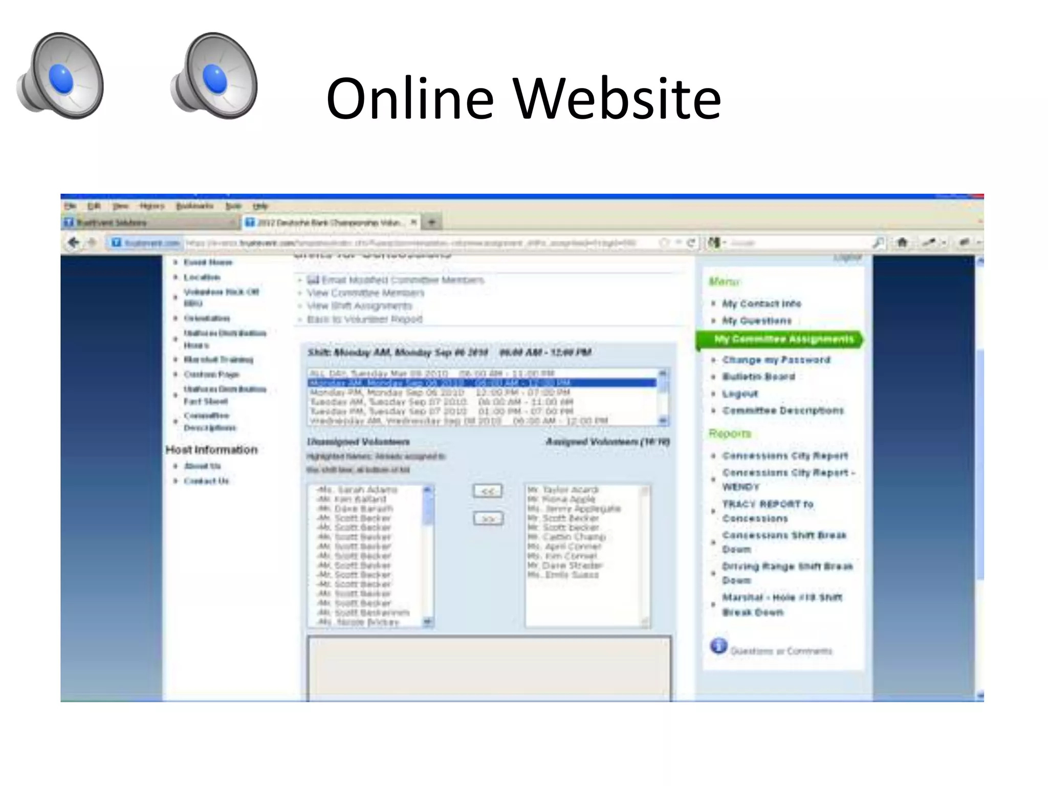 Online Website
 