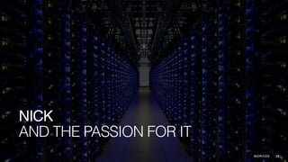 23
AND THE PASSION FOR IT
NICK
 