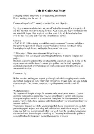 Internship Essay Example | PDF
