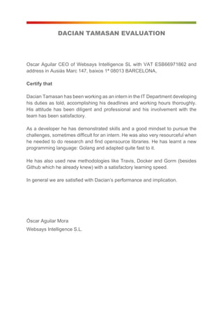 Systems Implementation Reference Letter Sample Reference Letter | PDF