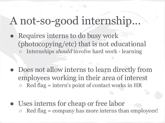 how to find interns