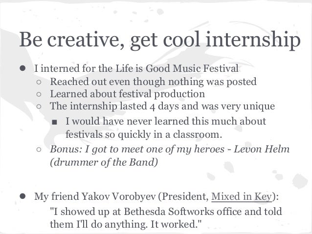 find an internship