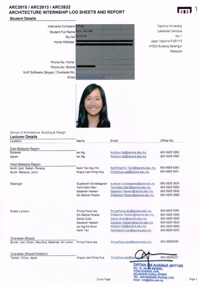 internship log sheets