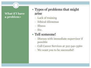 Internship Orientation