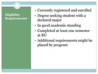 Internship Orientation