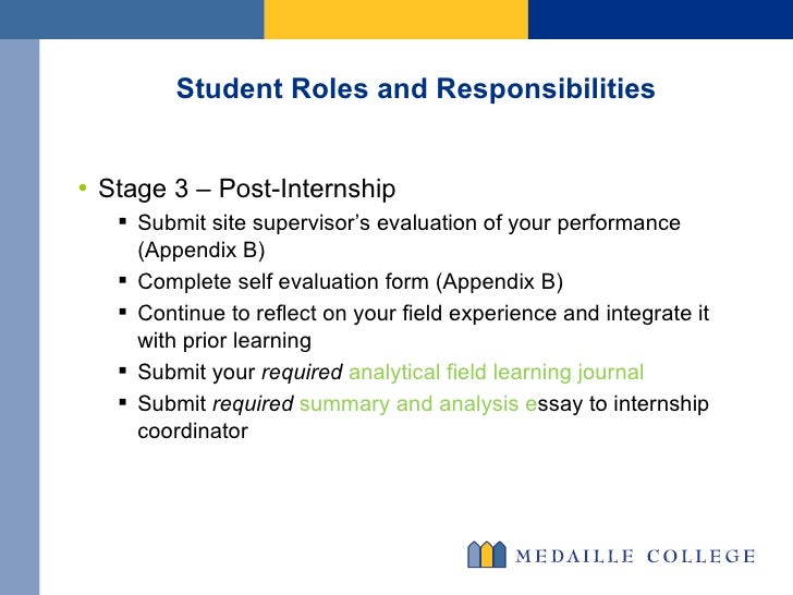 internship evaluation essay internship evaluation essay
