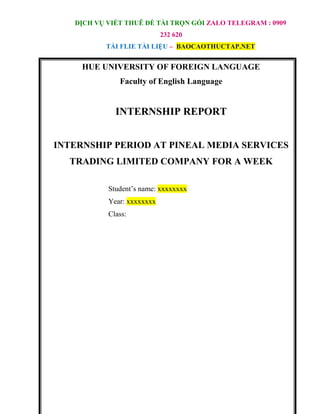 Internship Period At Pineal Media Services Trading Limited Company For A Week