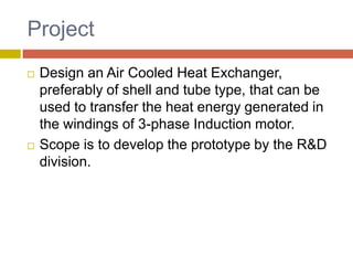 design and analysis of heat exchanger | PPTX