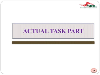 ACTUAL TASK PART
19
 