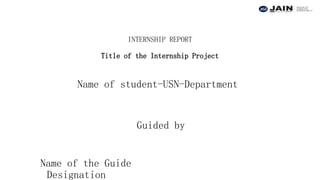 Internship PPT Template Internship PPT T | PPTX