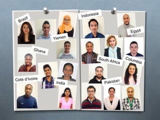 Yemen
Brazil
Ghana
India
Cote d’Ivoire
South Africa
Indonesia
Pakistan
Colombia
Egypt
 