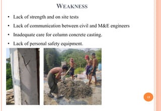 internship presentation of three-storeyed reinforced concrete building ...