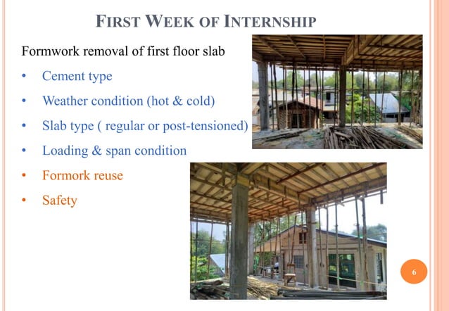 internship presentation of three-storeyed reinforced concrete building ...