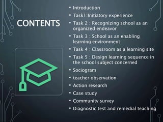 B.Ed. Internship presentation | PPTX