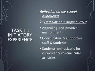 B.Ed. Internship presentation | PPTX