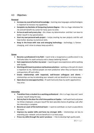 Internship project proposal report | DOCX