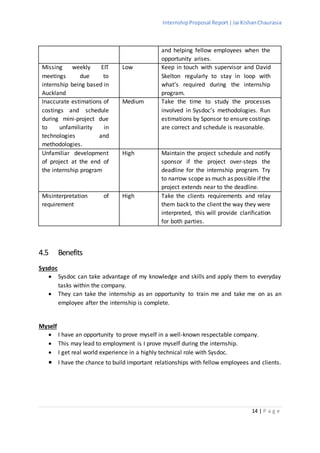 Internship project proposal report | DOCX