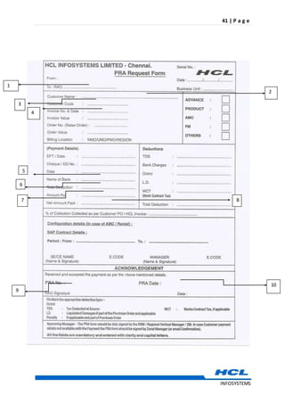 41 | P a g e
INFOSYSTEMS
2
1
3
5
6
7 8
10
9
4
 