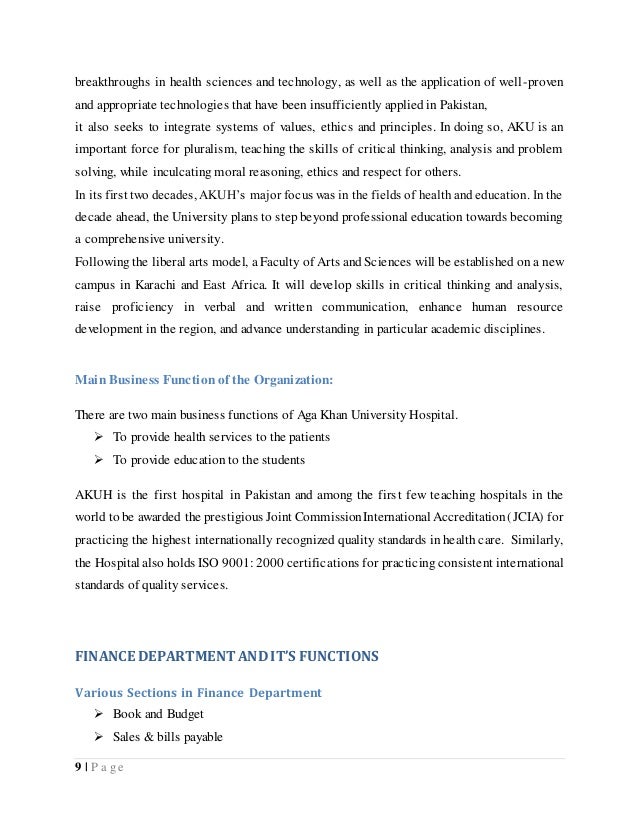 Internship Report Sample Accounting