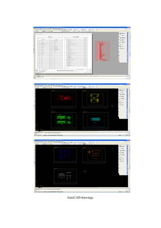 AutoCAD drawings.
 