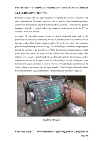 VTU Internship Report.[Peekay Steel Castings] | PDF