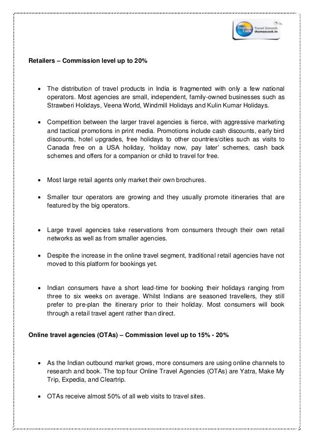Internship Report Thomas Cook India Ltd - 