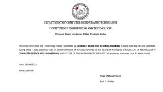 report on internshala python training | PDF | Programming Languages ...