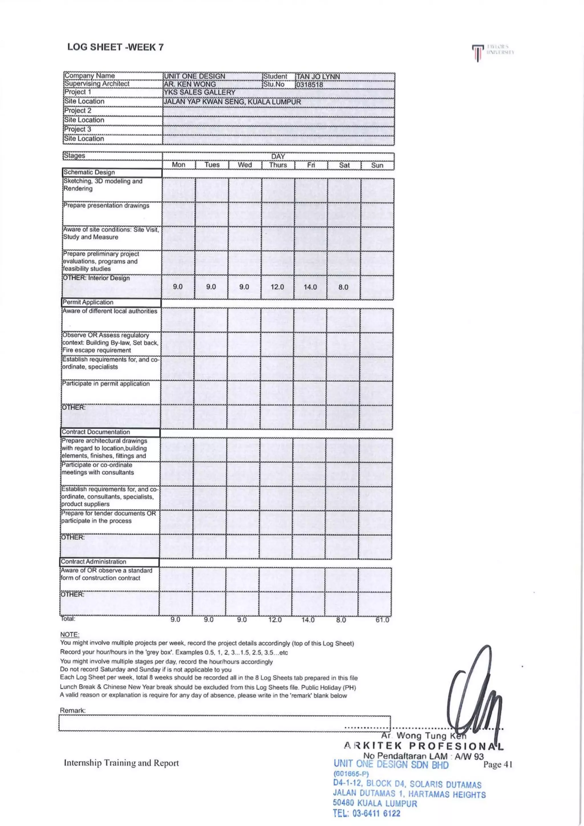 Internship Training and Report Page !41
 
