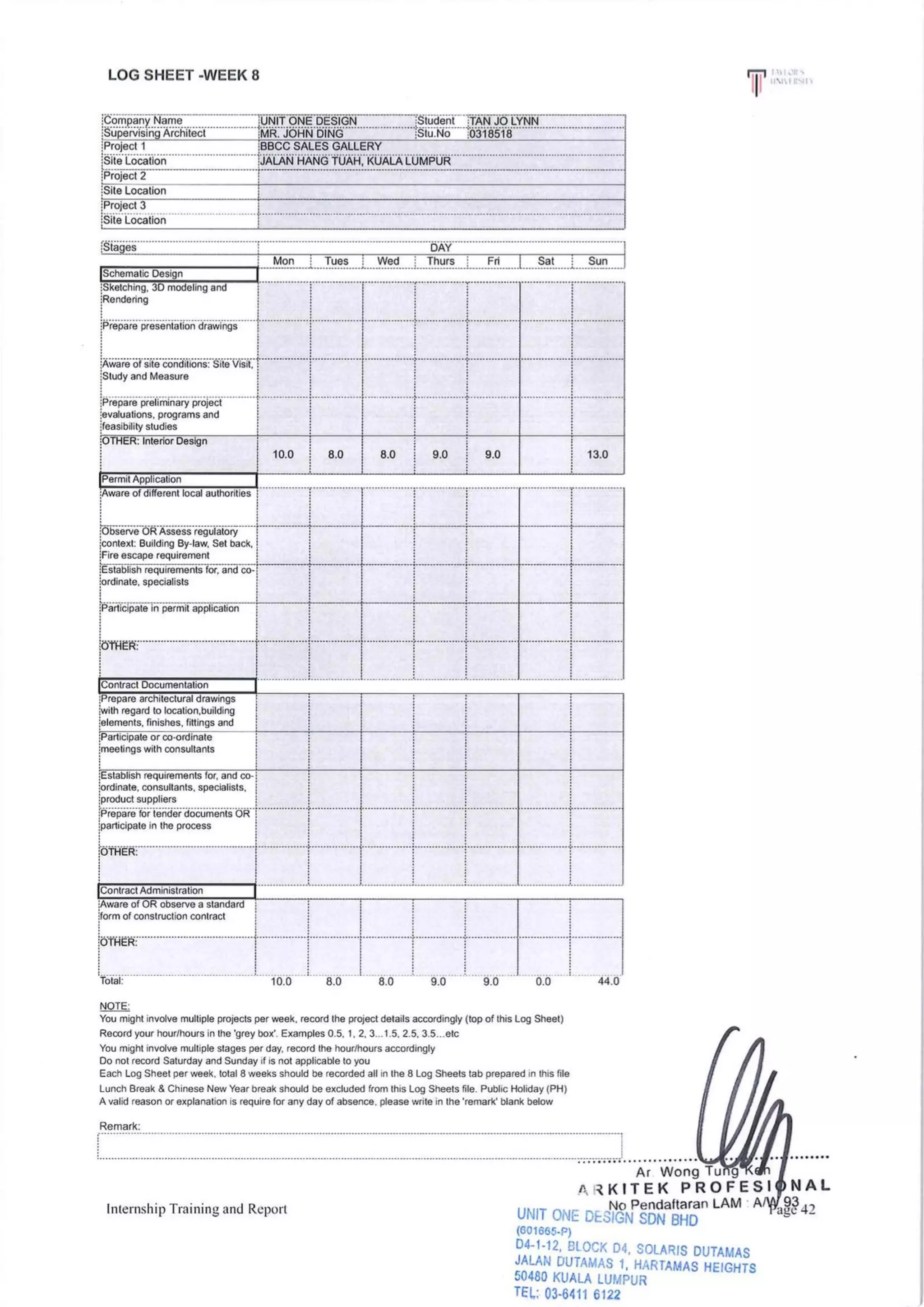Internship Training and Report Page !42
 