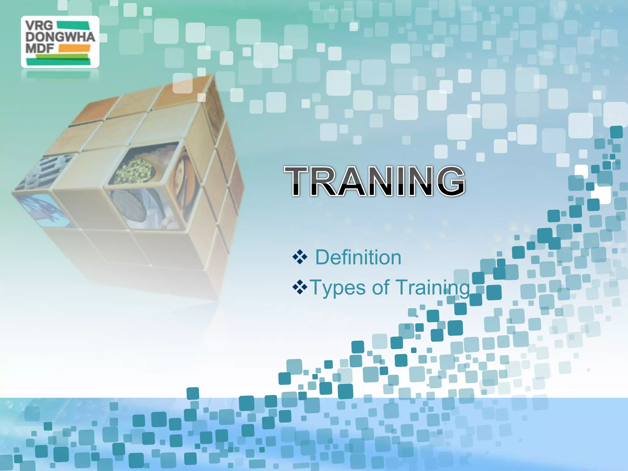 LOGO




        Definition
       Types of Training
 