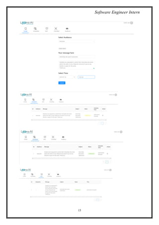 Computer Science Internship Report PDF Leena AI | PDF