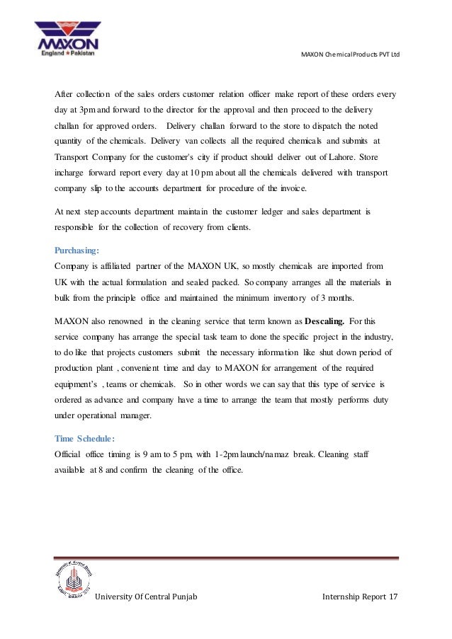 internship report maxon other words for internship