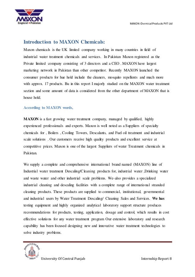 internship report maxon other words for internship