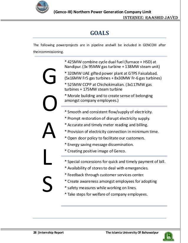 internship objective sample